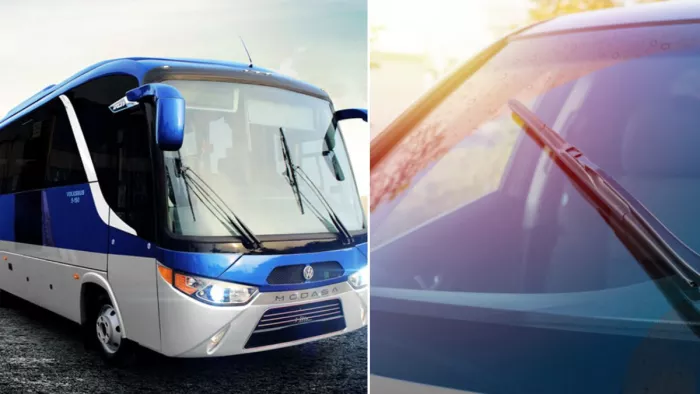 What is the difference between the windscreen of a car and a bus