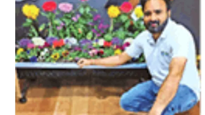 करनाल के नितिन ललित ने अमेरिका से देश आकर गमले का स्टार्ट अप शुरू किया।