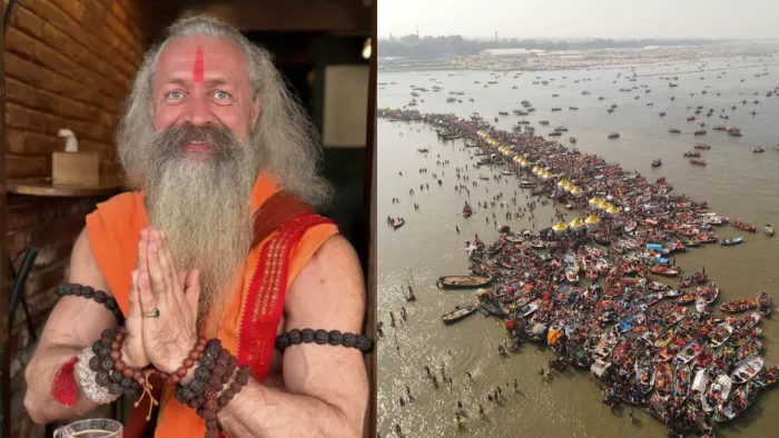 Mahakumbh 2025: महाकुंभ में छाए रूस के गिरि महाराज।