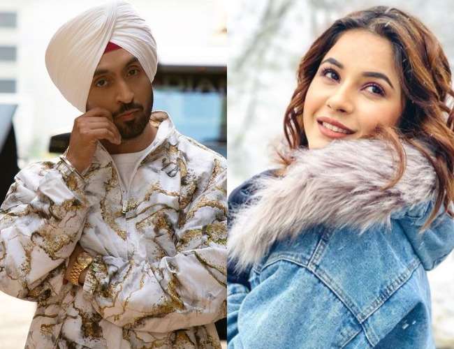 Bigg Boss 13 contestant Shehnaaz Gill is excited for Honsla Rakh opposite Diljit Dosanjh. Sharing excitement, she shared picture with Diljit.