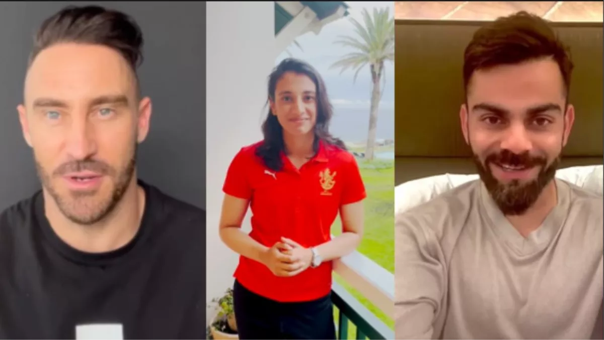 WPL 2023: Smriti Mandhana बनी RCB महिला टीम की कप्तान, कोहली-डुप्लेसिस ने खास अंदाज में किया ऐलान