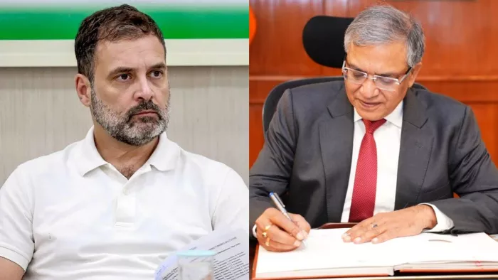 ज्ञानेश कुमार के CEC बनाए जाने पर राहुल गांधी नाराज।(फोटो सोर्स: फाइल फोटो)