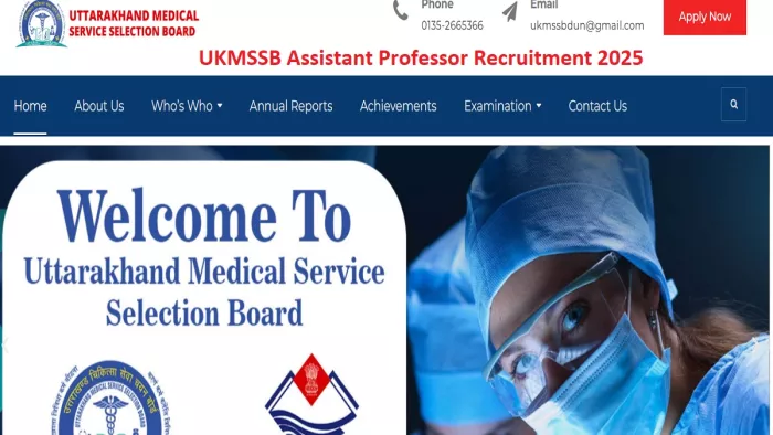 UKMSSB Assistant Professor Recruitment 2025 की डिटेल यहां से करें चेक।
