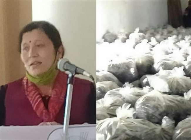 स्वयं सहायता समूह की सदस्य वीना ठाकुर।