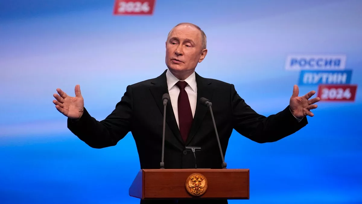 रूस में पांचवीं बार 'पुतिन सरकार', राष्ट्रपति चुनाव में जीत के बाद Vladimir Putin ने जनता को कहा- Thank You