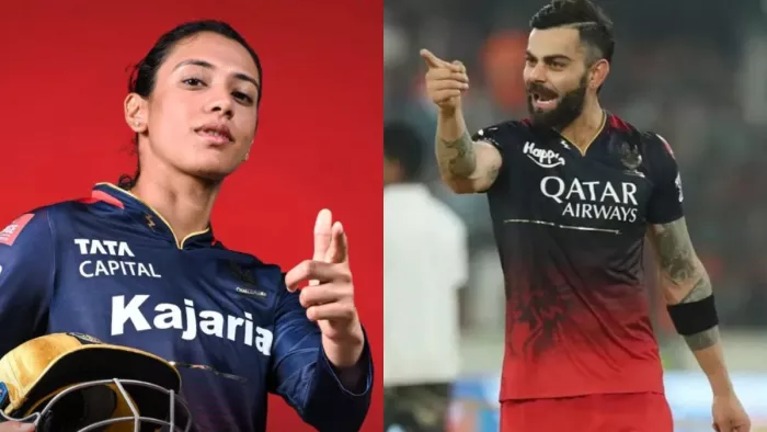 स्मृति मंधाना को विराट कोहली ने वीडियो कॉल करके दी बधाई।