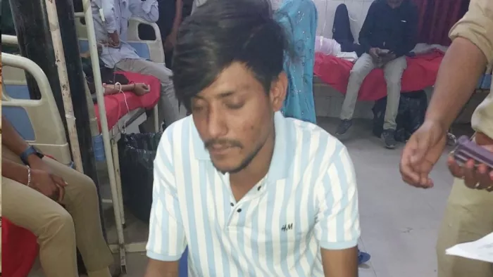 बच्ची से दुष्कर्म का आरोपी अमन खान।- पुलिस विभाग