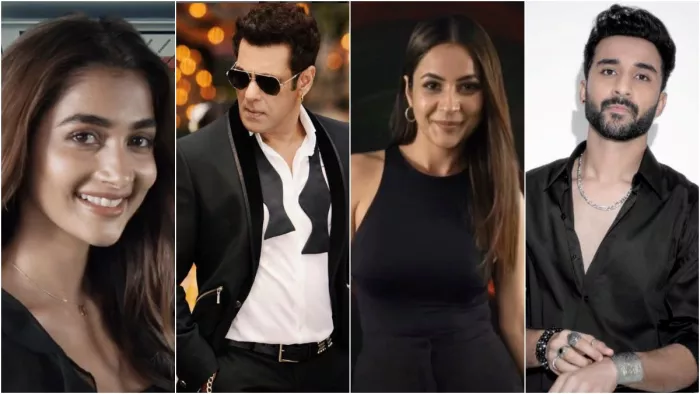 File Photo of Pooja Hegde, Salman Khan, Shehnaaz Gill and Raghav Juyal