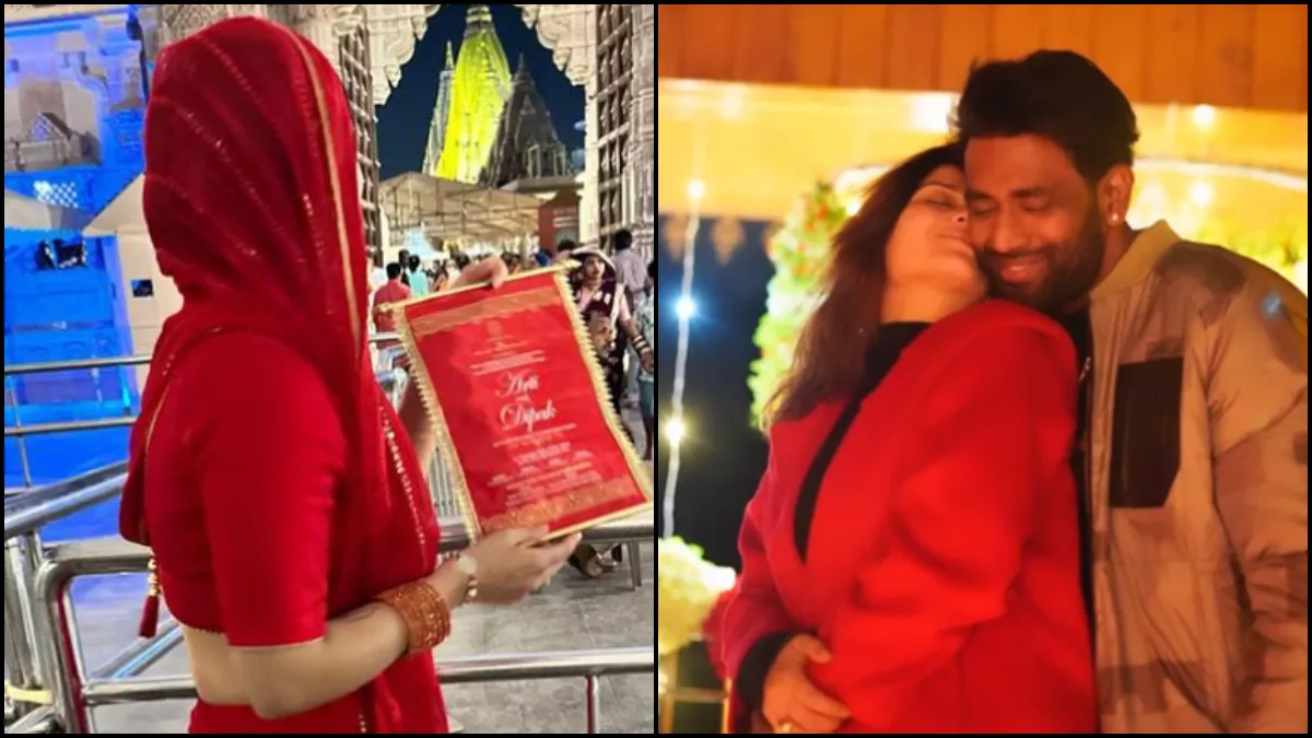 Arti Singh: भगवान का आशीर्वाद लेने काशी विश्वनाथ पहुंचीं आरती सिंह, मंदिर में शादी का कार्ड लिए आईं नजर