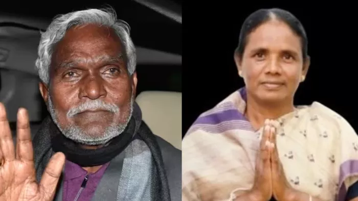 चंपई सोरेन और जोबा मांझी की फाइल फोटो।