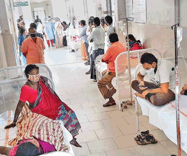भारत में प्रति एक हजार आबादी के लिए एक भी बेड नहीं उपलब्ध।