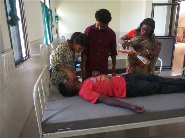 one injured in bikecycle collision