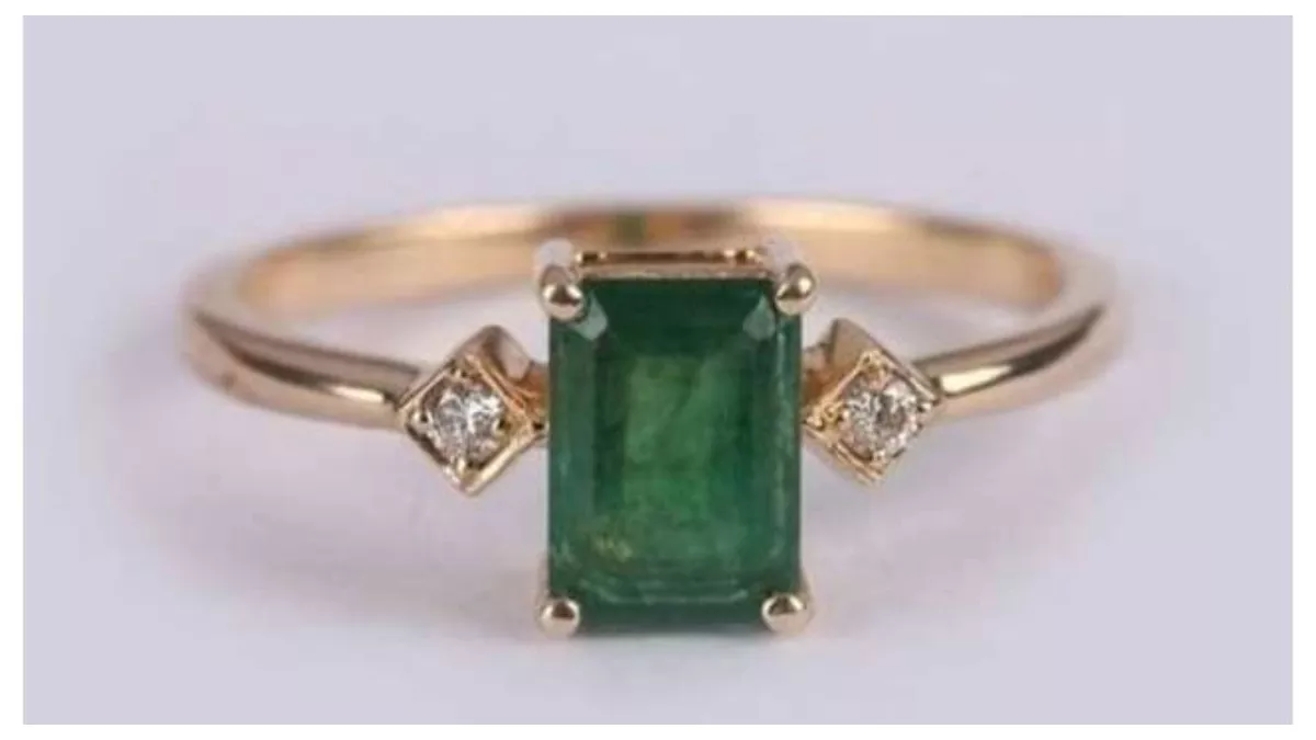 Jaipur Gemstone Emerald / Panna Ring With Natural Panna Stone Emerald Gold  Plated Ring Price in India - Buy Jaipur Gemstone Emerald / Panna Ring With  Natural Panna Stone Emerald Gold Plated