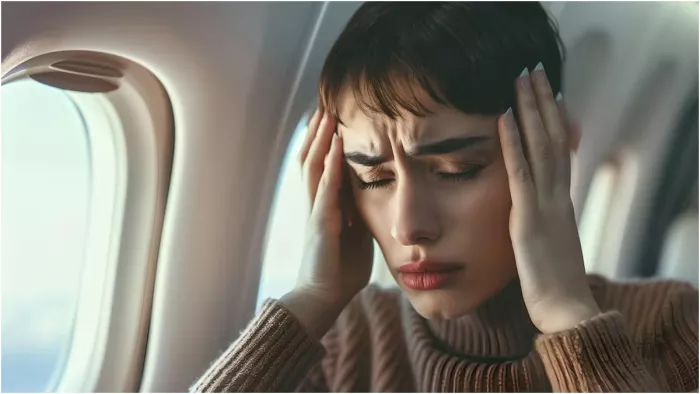 एरोप्लेन में कान में होता है दर्द, तो ऐसे करें इलाज। (Image Credit - Freepik)