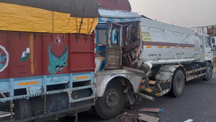 Haryana Accident News: जिंद में NH-152 पर दो ट्रकों की भीषण टक्कर