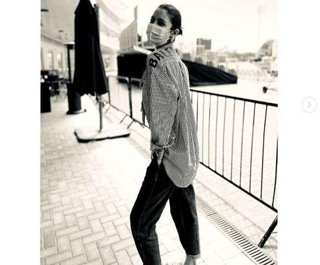 Anushka Sharma Balenciaga Striped Oversized Shirt worth will buy you a London Ticket
