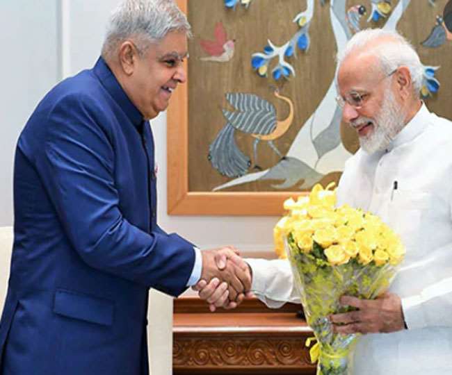 बंगाल के राज्यपाल जगदीप धनखड़ प्रधानमंत्री नरेंद्र मोदी