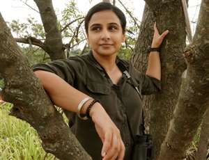 Vidya Balan in Sherni as DFO. Photo- PR