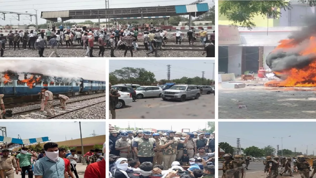 UP News Today LIVE: अग्‍न‍िपथ स्‍कीम का व‍िरोध कर रहे प्रदर्शनकारियों ने जौनपुर में रोडवेज बस में लगाई आग, सड़क जामकर वाहनों में तोड़फोड़