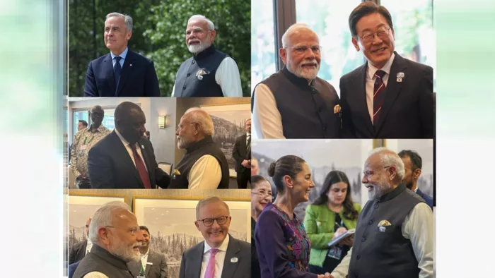 जी-7 शिखर सम्मेलन में शिरकत करने कनानास्किस पहुंचे मोदी (फोटो- एक्स)