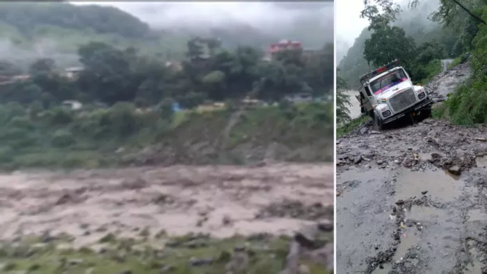 Uttarakhand Weather: मदकोट में उफान पर मंदाकिनी नदी