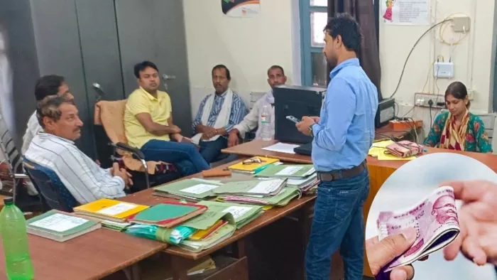 सीएमओ कार्यालय के लिपिक को एंटी करप्शन ने 21 हजार रुपये रिश्वत लेते पकड़ा।