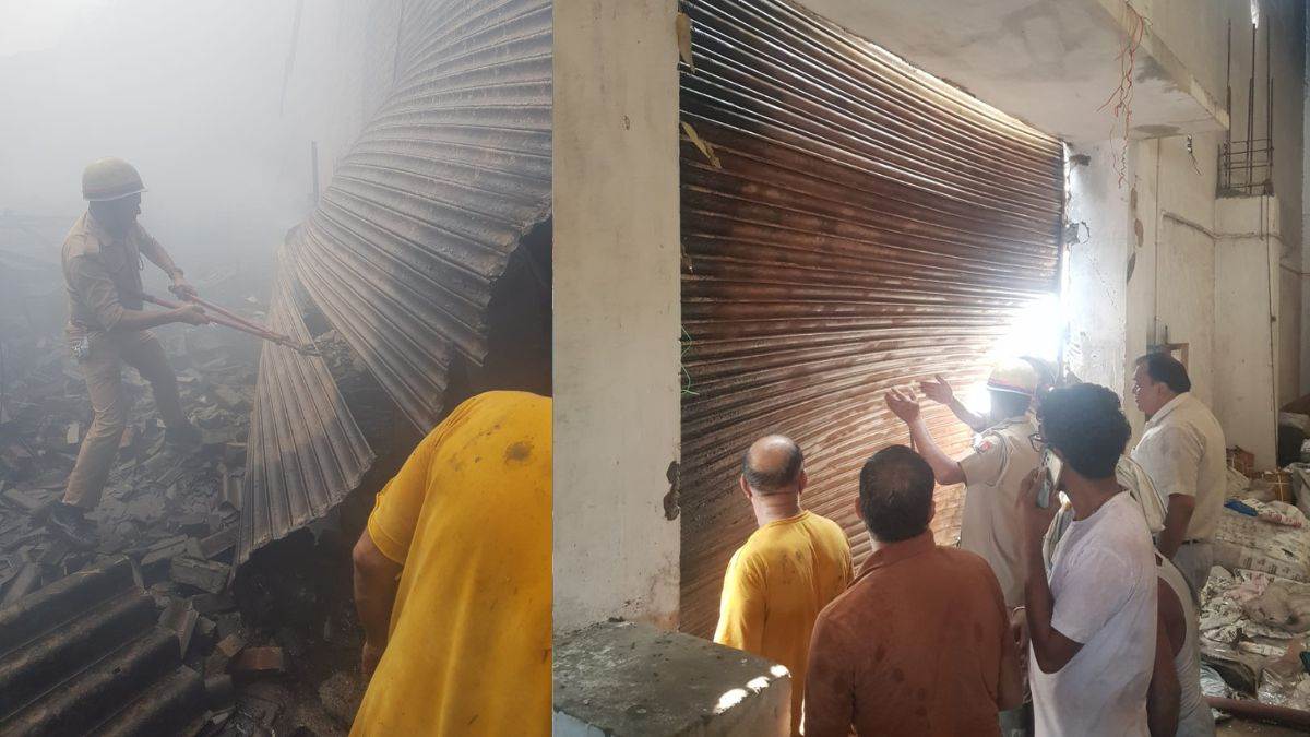 muzaffarnagar spray machine factory fire causes 1 crore loss