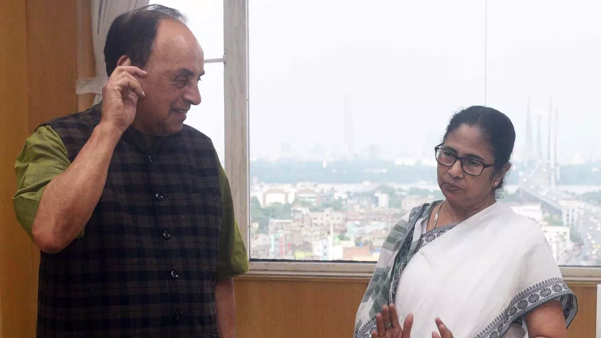 बंगाल की मुख्‍यमंत्री ममता बनर्जी से मिले सुब्रह्मण्यम स्वामी, दोनों नेताओं में करीब आधे घंटे तक हुई बातचीत, तेज हुई अटकलें