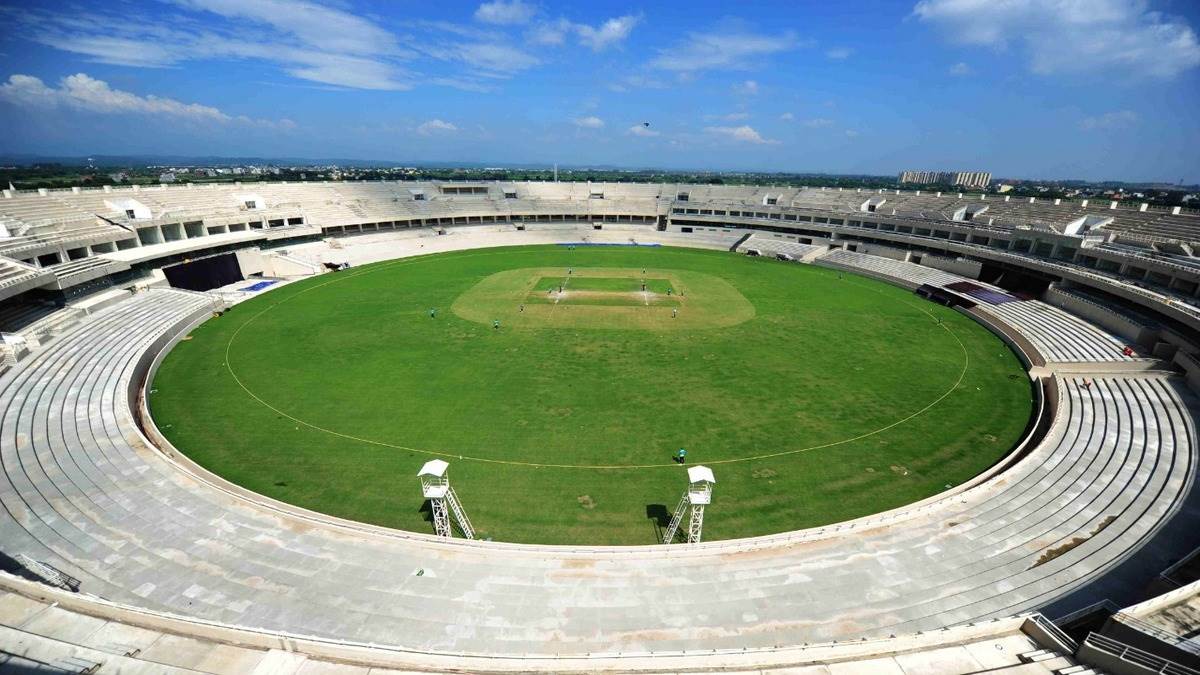 न्यू चंडीगढ़ के मुल्लांपुर का नया क्रिकेट स्टेडियम।