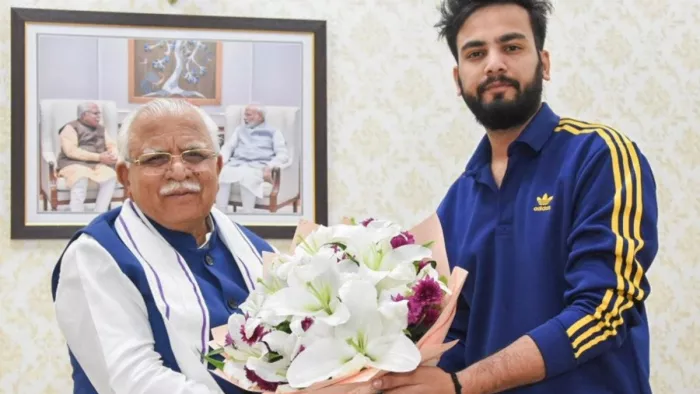 Bigg Boss OTT 2 Winer Elvish Yadav CM Manohar Lal Khattar
