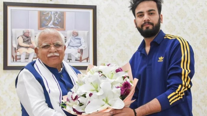 बिग बॉस OTT विजेता एल्विश यादव से मिले CM मनोहर लाल खट्टर