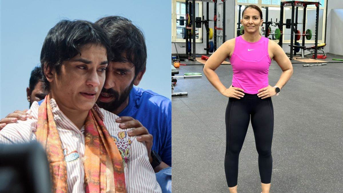 vinesh phogat india return geet phogat and babita phogat angry mahavir phogat paris olympics2024