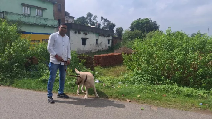 घटनास्थल पर जांच करती टीम। (फोटो जागरण)