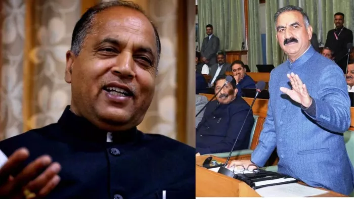 हिमाचल प्रदेश के नेता प्रतिपक्ष जयराम ठाकुर व मुख्यमंत्री सुखविंदर सिंह सुक्खू। जागरण आर्काइव
