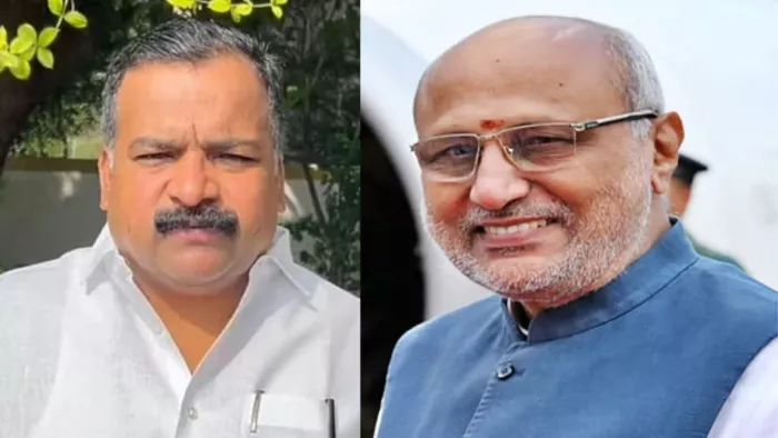 कांग्रेस नेता मणिकम टैगोर और महाराष्ट्र के राज्यपाल सीपी राधाकृष्णन। (फाइल फोटो)
