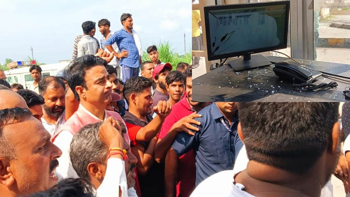 meerut news army jawan assaulted villagers protest ruckus vandalism at bhuni toll plaza sangeet som arrived