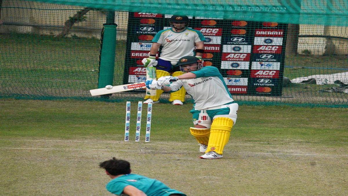 india australia match mohali australia players practice in is bindra stadium mohali