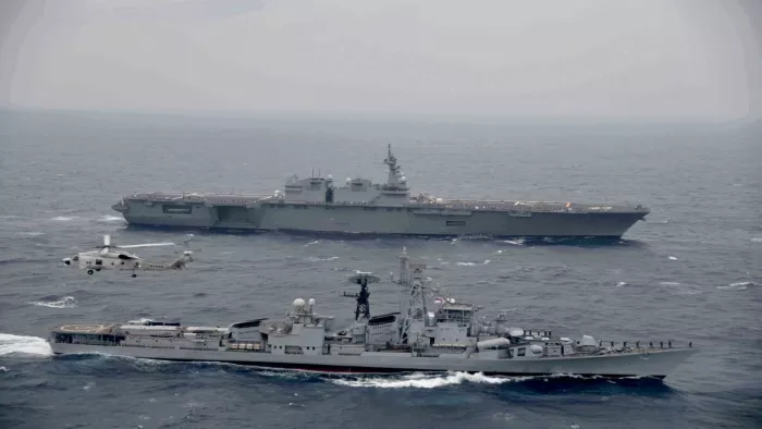 Japan-India Maritime Exercise: भारत और जापान के बीच JIMEX 2022 का छठा संस्करण संपन्न (फोटो- ट्विटर)