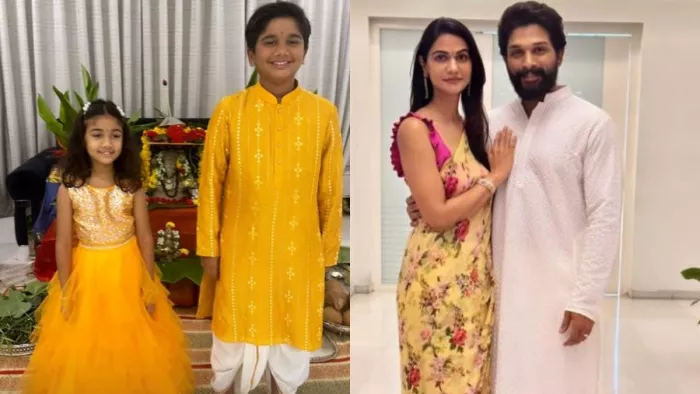 Ganesh Chaturthi 2023 Allu Arjun Daughter Makes Ganpati Idol / Photo- Instagram