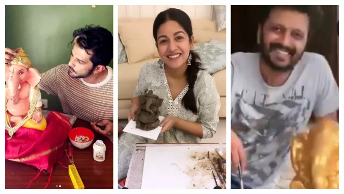 File Photo of Actors who made Eco Friendly Ganpati Idols