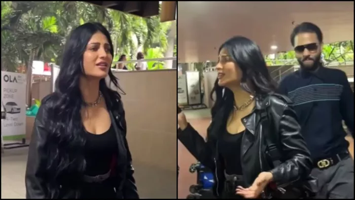 Shruti Haasan के साथ फैन ने एयरपोर्ट पर की ये हरकत। Photo Credit-Instagram