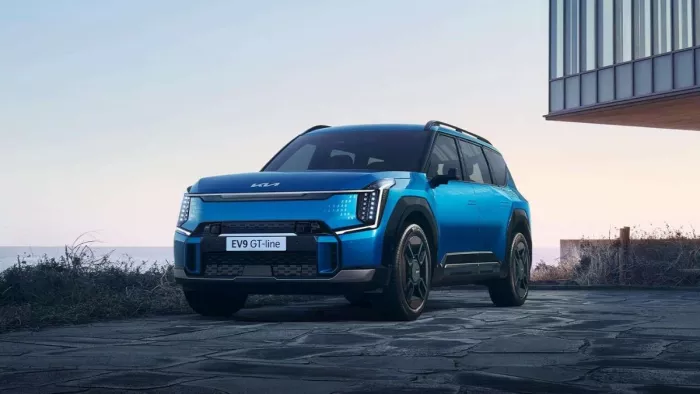 लॉन्च से पहले Kia EV9 इलेक्ट्रिक SUV के स्पेसिफिकेशन का खुलासा।