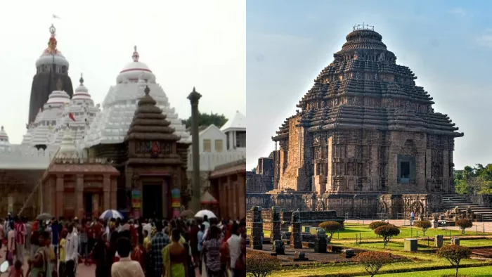 पुरी का जगन्नाथ मंदिर और कोणार्क सूर्य मंदिर। फाइल फोटो