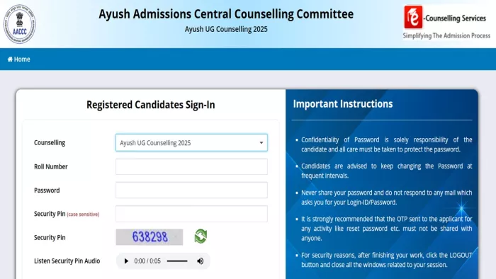 AYUSH NEET UG Counselling 2025: यहां देखें पूरी जानकारी।