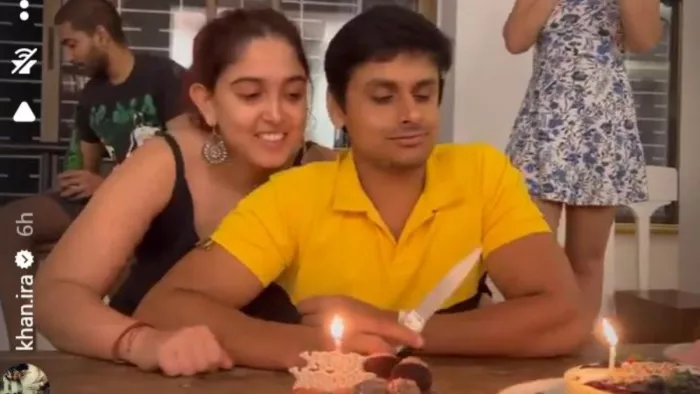 Aamir Khan daughter Ira Khan enjoyed this way on boyfriend Nupur birthday.