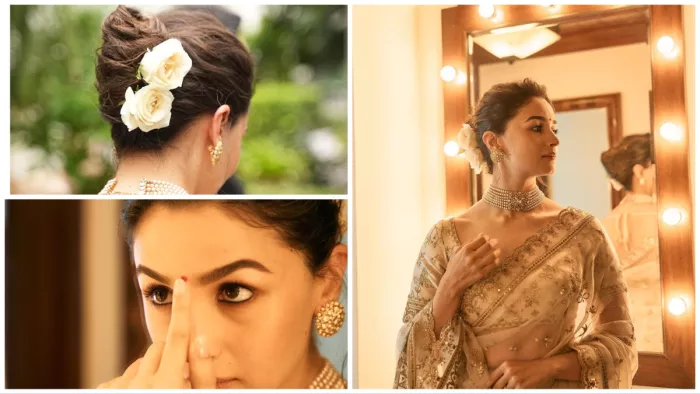 Alia Bhatt National Award Look: 69th नेशनल अवॉर्ड में सब्यासाची साड़ी में नजर आईं आलिया भट्ट
