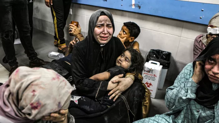 Israel-Hamas War: गाजा अस्पताल पर हमले के लिए अमेरिका जिम्मेदार: हमास (फोटो एपी)