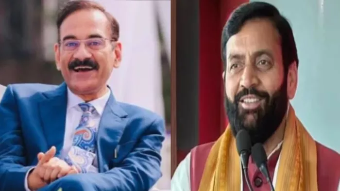 राजेश भुल्लर व सीएम नायब सिंह सैनी (जागरण फाइल फोटो)