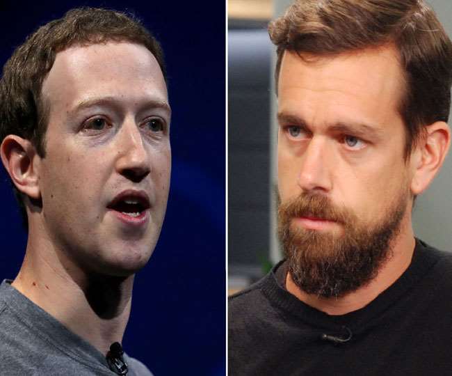 फेसबुक और ट्विटर के मुख्य कार्यकारी अधिकारियों ने सीनेट ज्यूडीशियरी समिति के समक्ष गवाही दी।