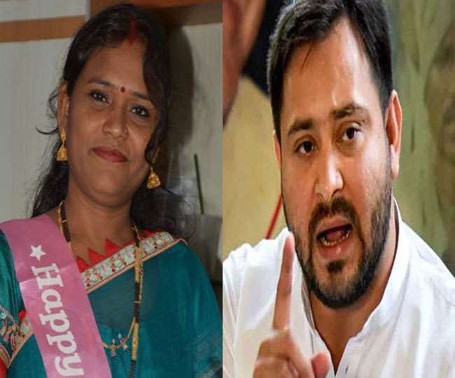 दीपा मांझी और नेता प्रतिपक्ष तेजस्वी यादव। फाइल फोटो